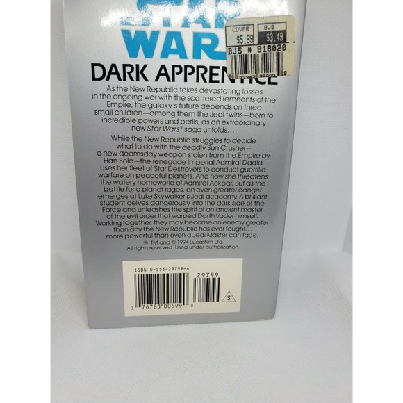 2 Star Wars Vol 1 & 2 Jedi Academy Trilogy Jedi Search Dark Apprentice Books - Picture 9 of 12